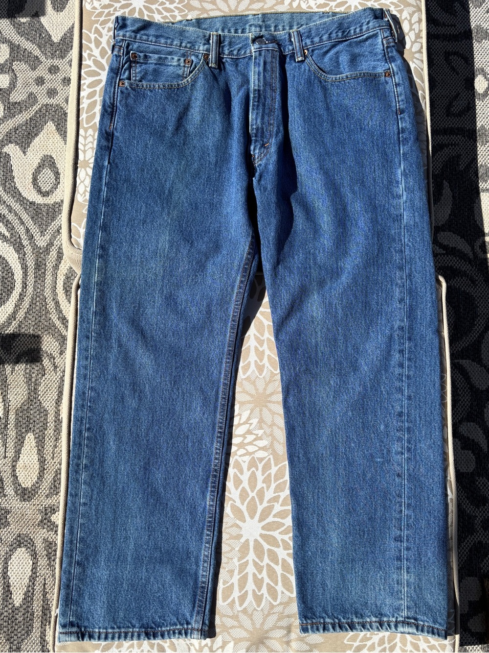 Levi’s 505 Classic Straight Fit Men's Blue Jeans 38x29